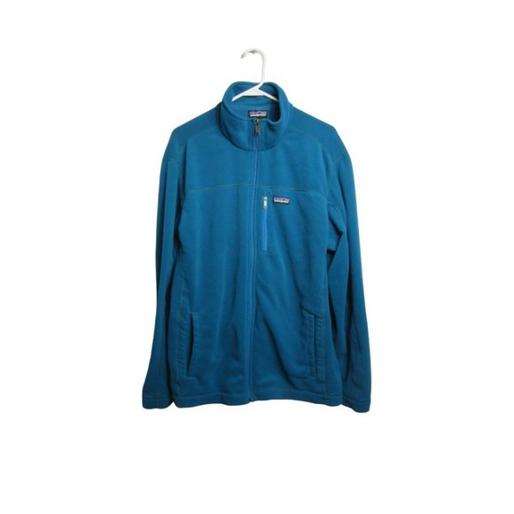 Patagonia Other - Patagonia Men's Micro-D Fleece Zip Up Jacket Teal Blue Size XL